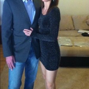 Guess black shimmer dress